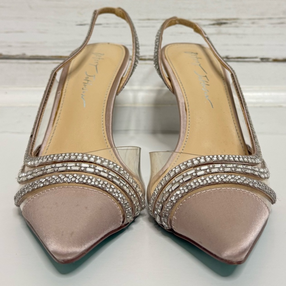 Betsey Johnson Dora Embellished Slingback Heels - Picture 3 of 10